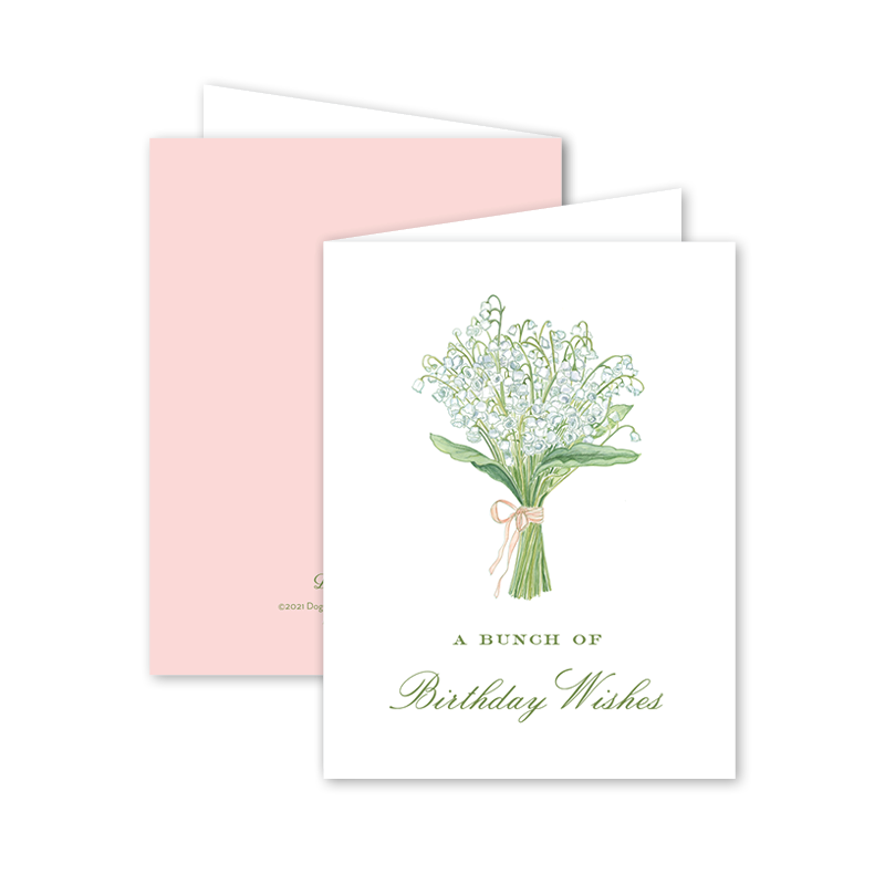 Lilly of the Valley Grandmillenial Birthday Card 