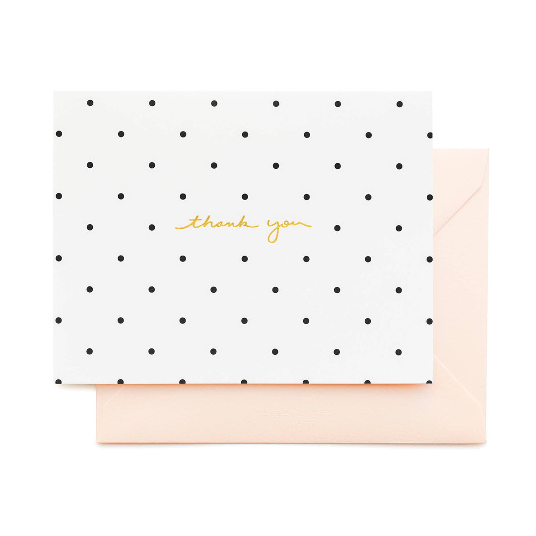 Polka Dot Thank You Card