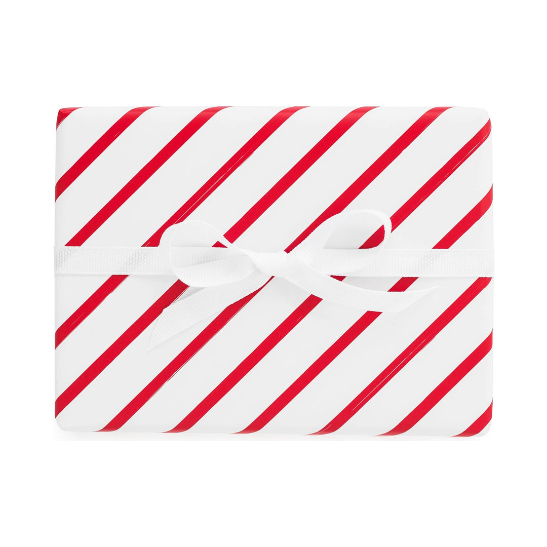 Red Diagonal Stripe Wrapping Roll