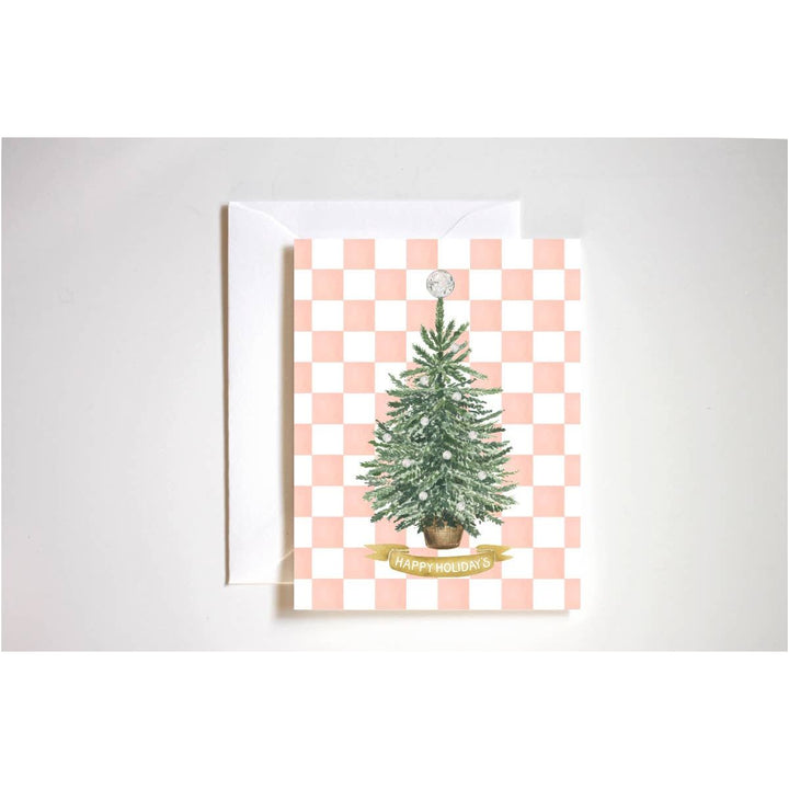 Happy Holidays Disco Tree Card