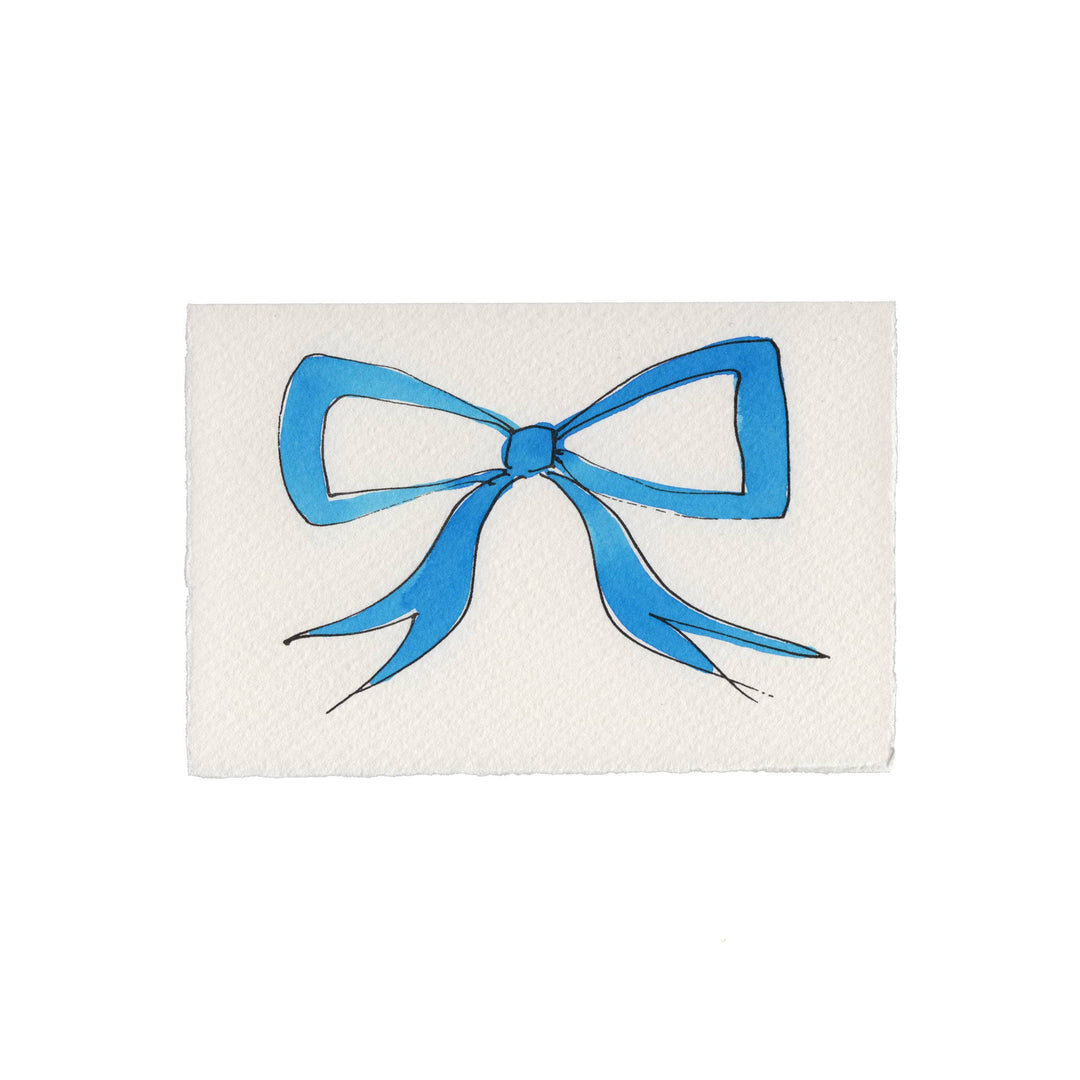 Blue Bow Card