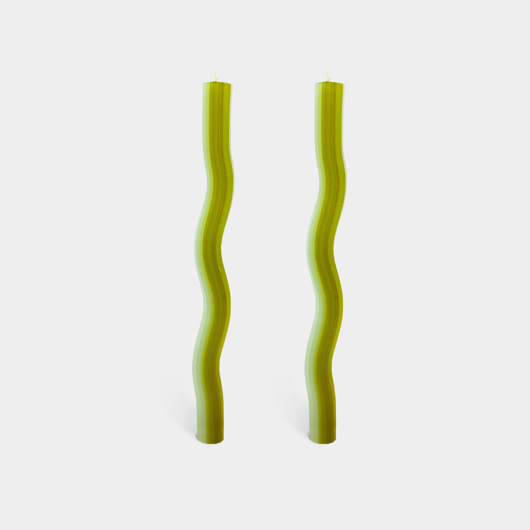 Green Wiggle Candles