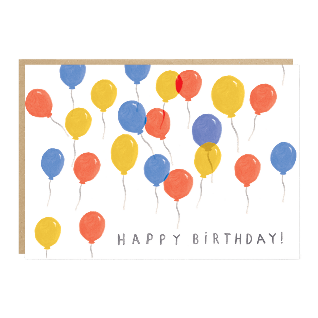 Balloons Birthday Card