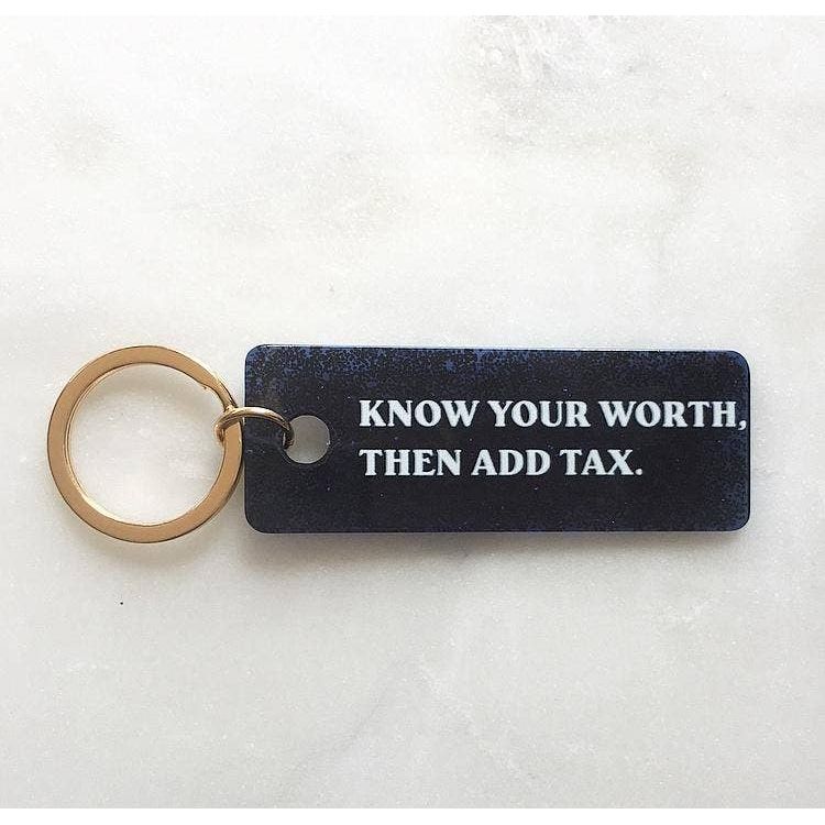 Know Your Worth Keychain