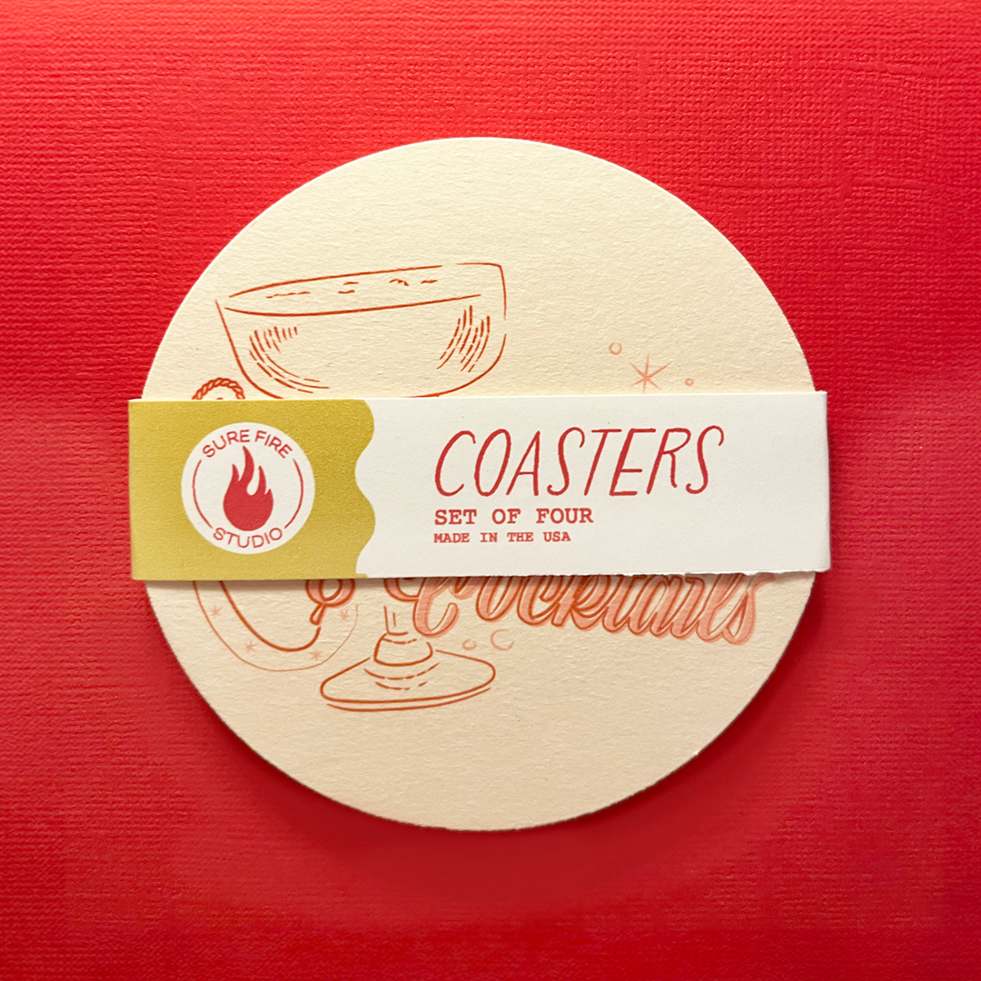 Cowgirls & Cocktails Coasters