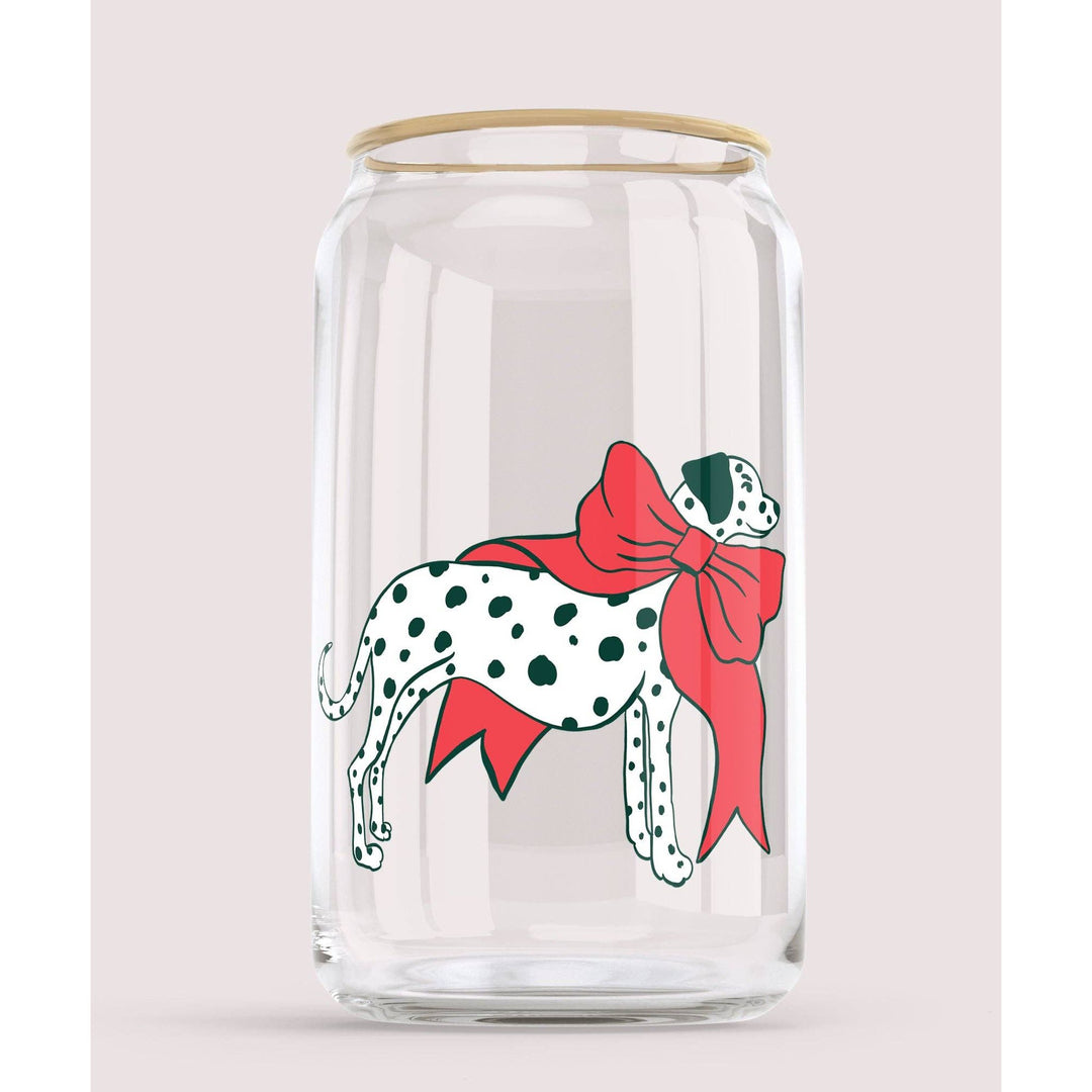 Holiday Dalmatian Glass