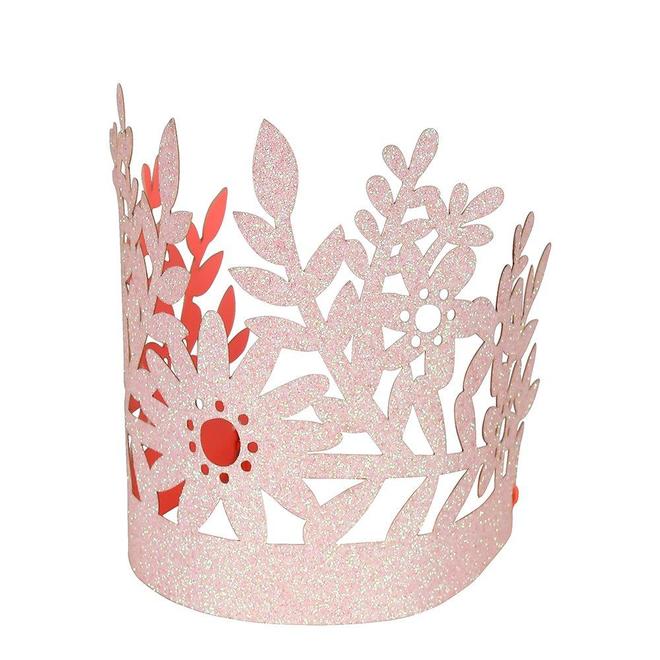 Pink Glitter Crown