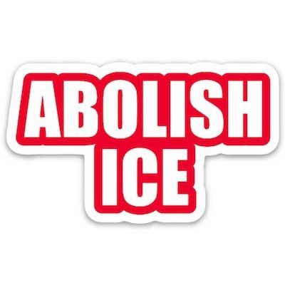 Abolish Ice Die Cut Sticker