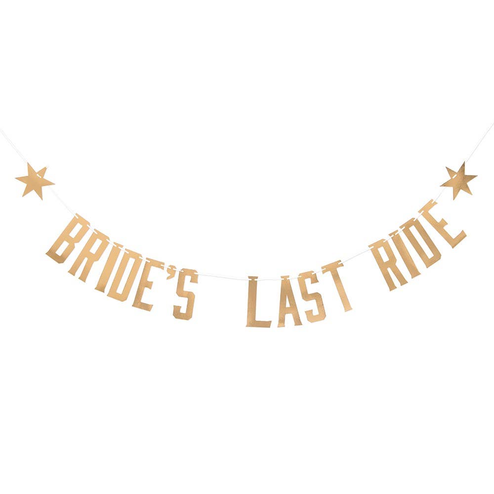 Bride’s Last Ride Bachelorette Party Banner
