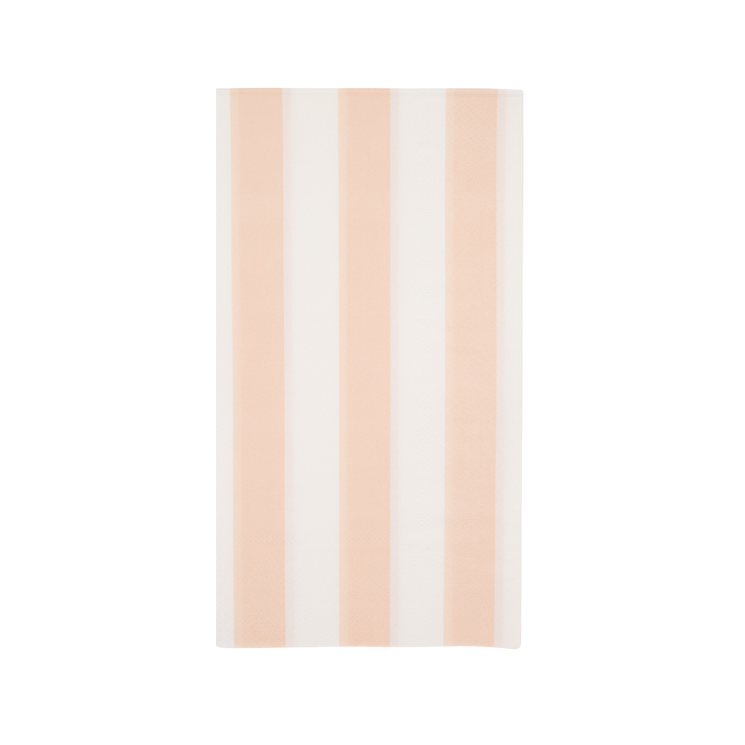 Sweet Peach Cabana Stripe Guest Towels