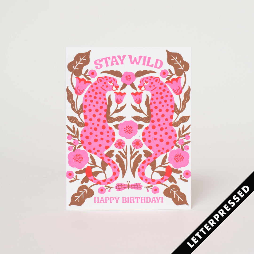 stay wild happy birthday card