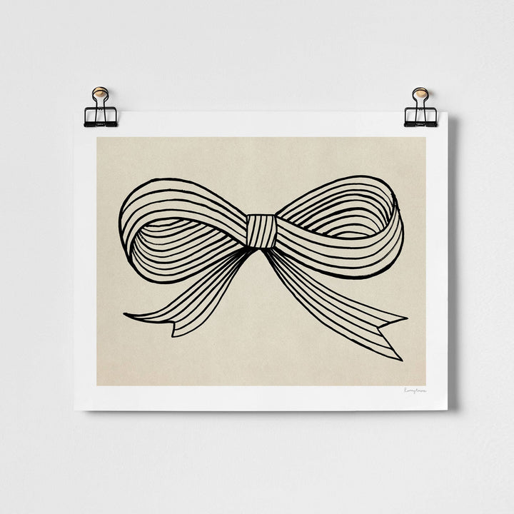 Ink Bow Print