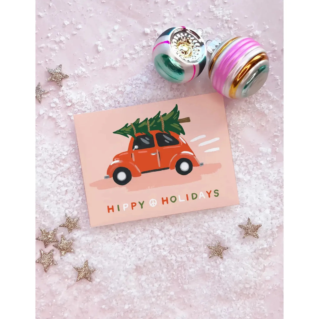 Hippie Beetle Card