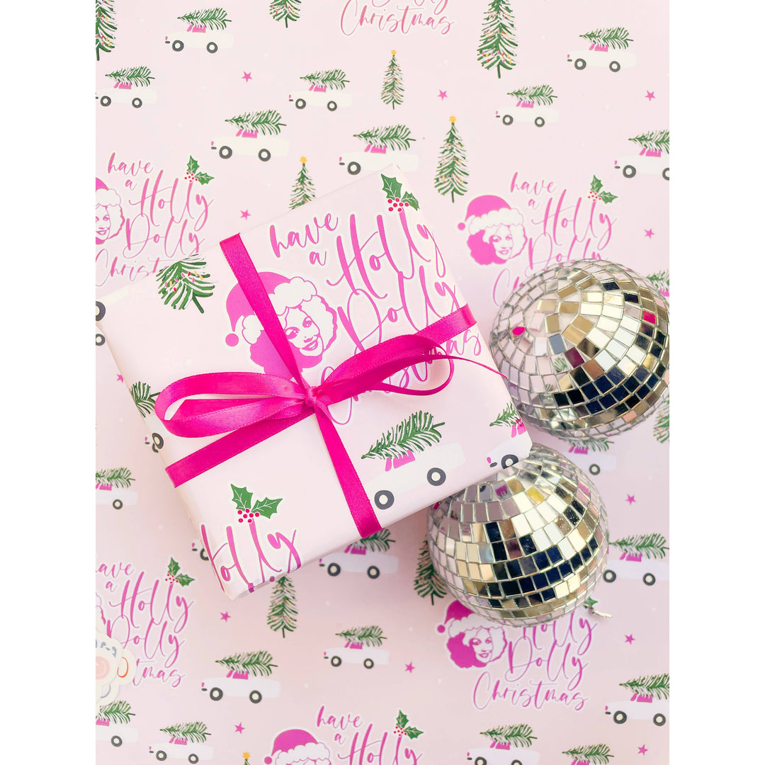 Holly Dolly Christmas Wrapping Sheets