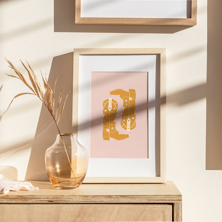 Cowgirl Boots Art Print