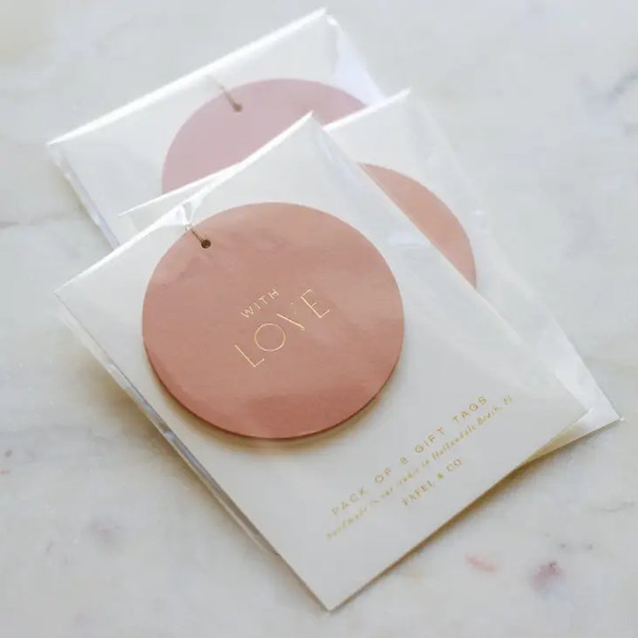 Pink Circle Gift Tag