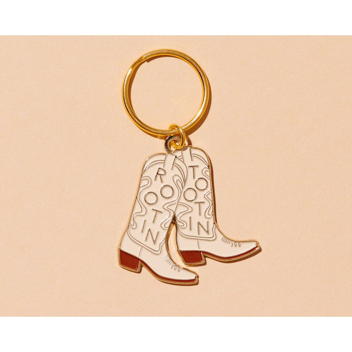 Rootin' Tootin' Western Cowboy Boot Keychain