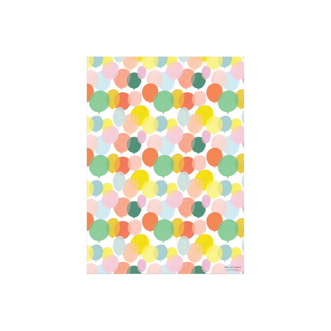 Birthday Balloons Gift Wrapping