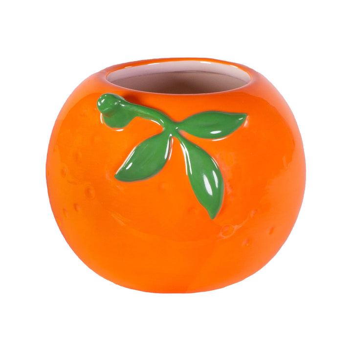 Orange Ceramic Pencil Cup/Planter
