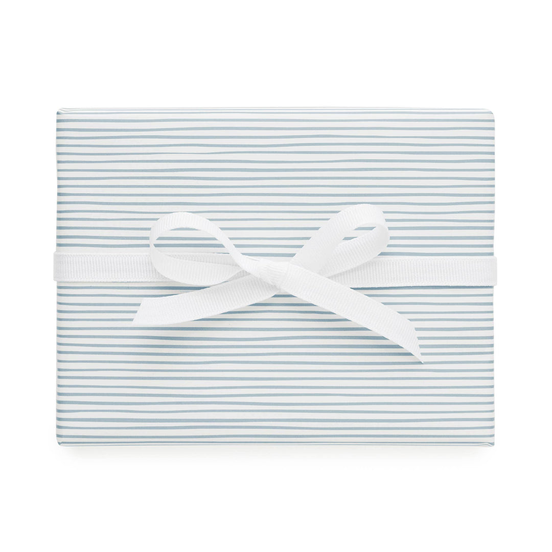 Blue Painted Stripe Gift Wrap Roll