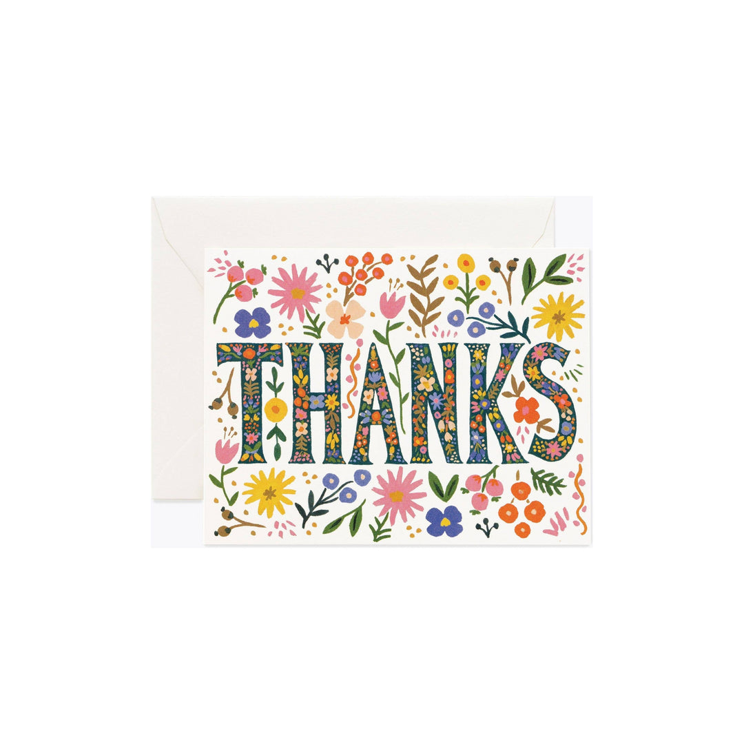 Floral Thanks Card