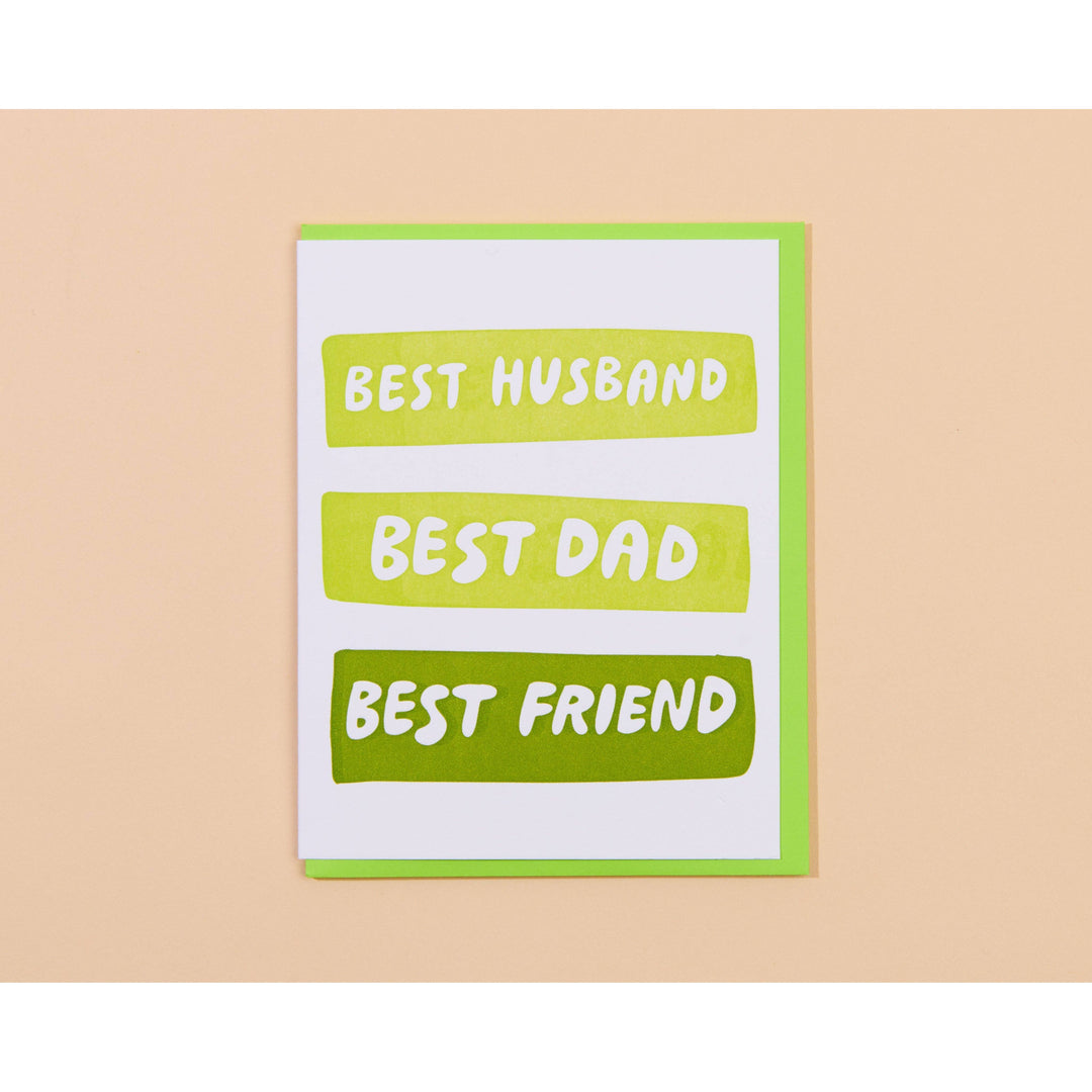 Best Husband, Dad, Friend Card