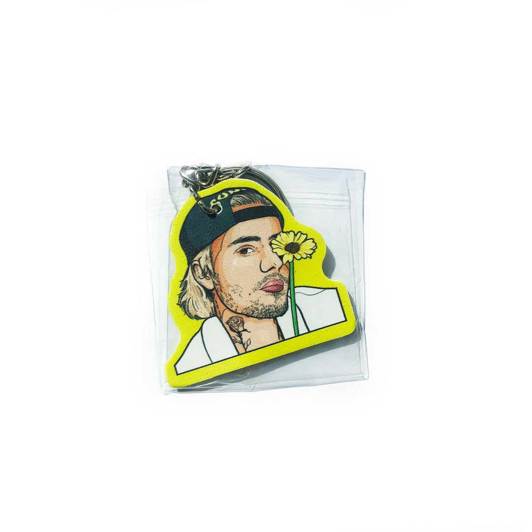 Peaches Justin Keychain