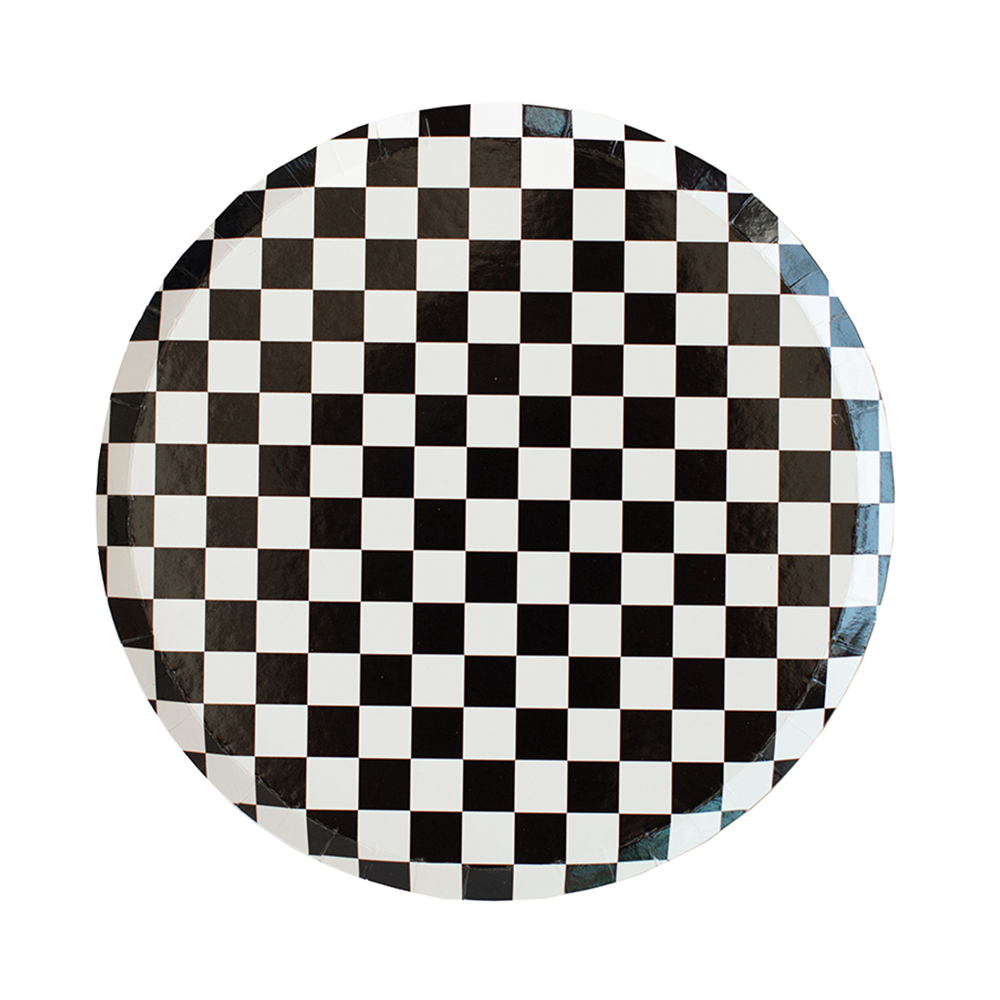The Classic Checkered Dinner Plates