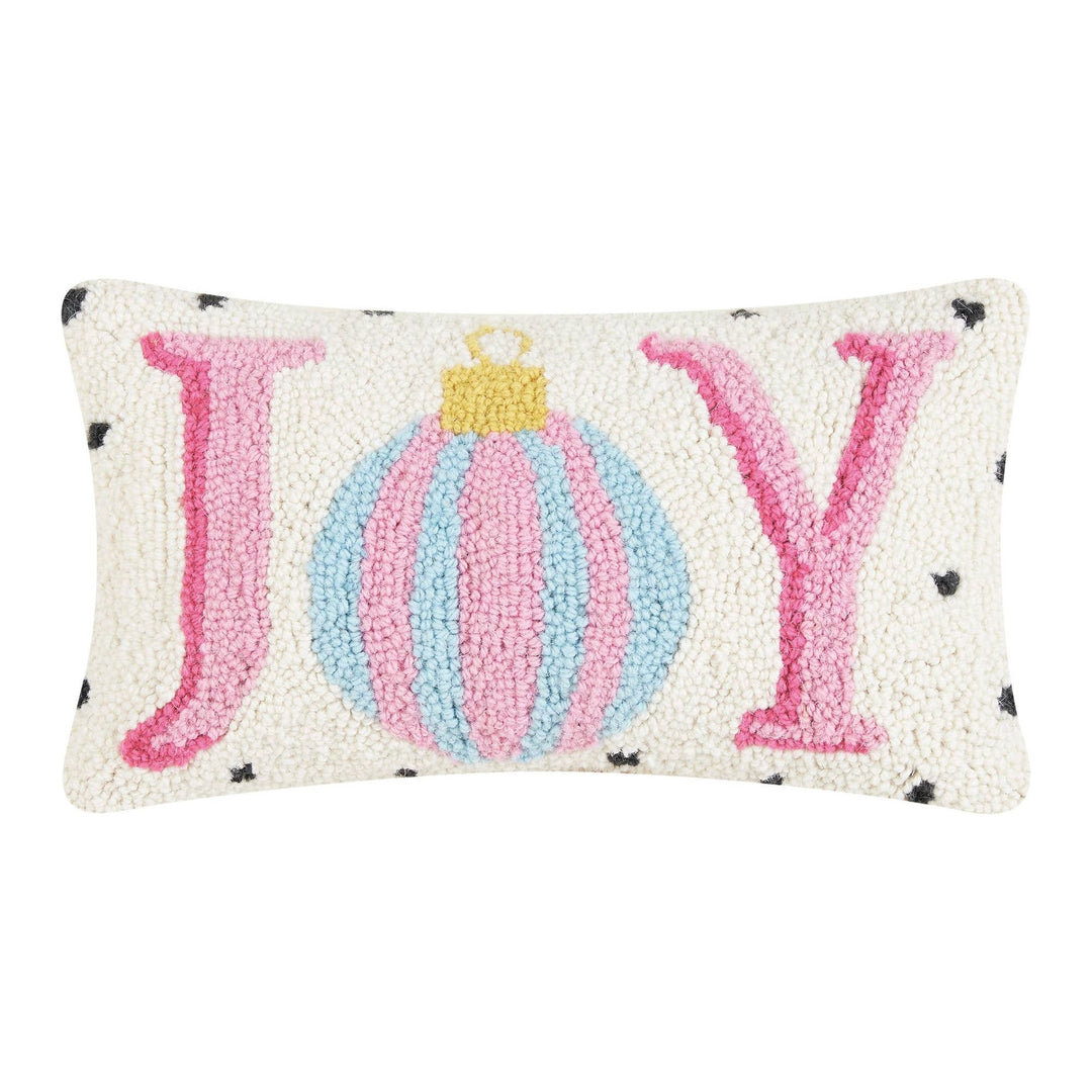 Spotted Holiday Joy Hook Pillow
