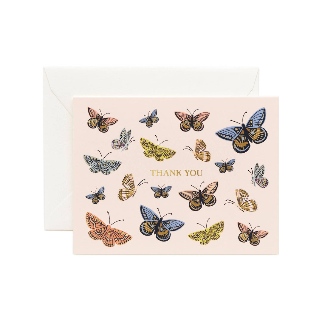 Boxed set of Monarch Thank You Card