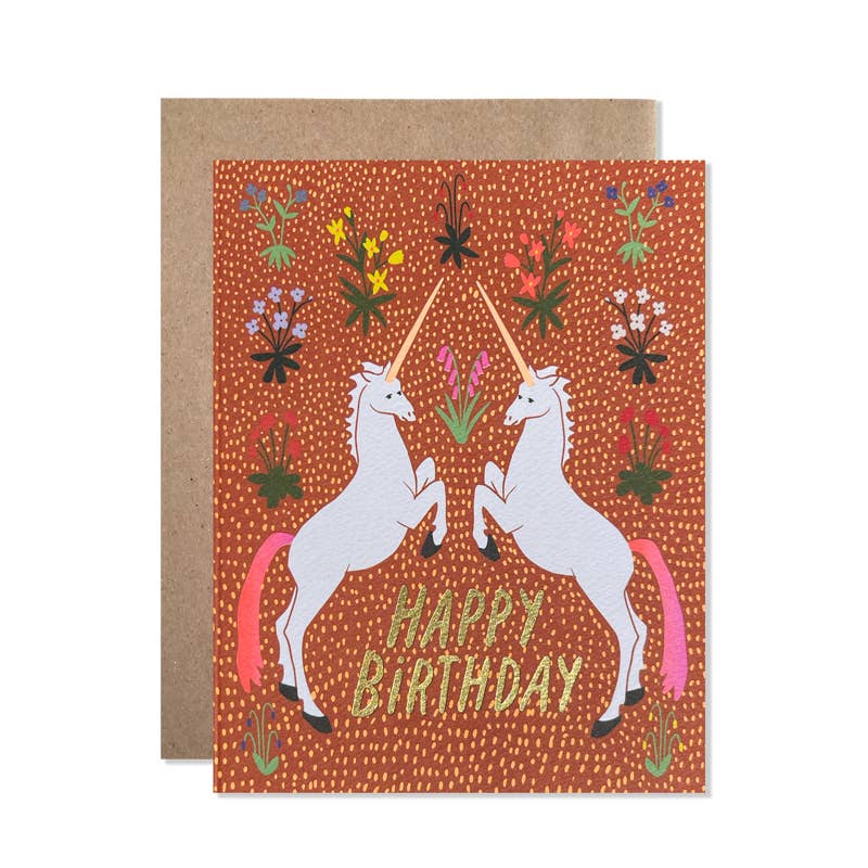 Happy Birthday Unicorn Card