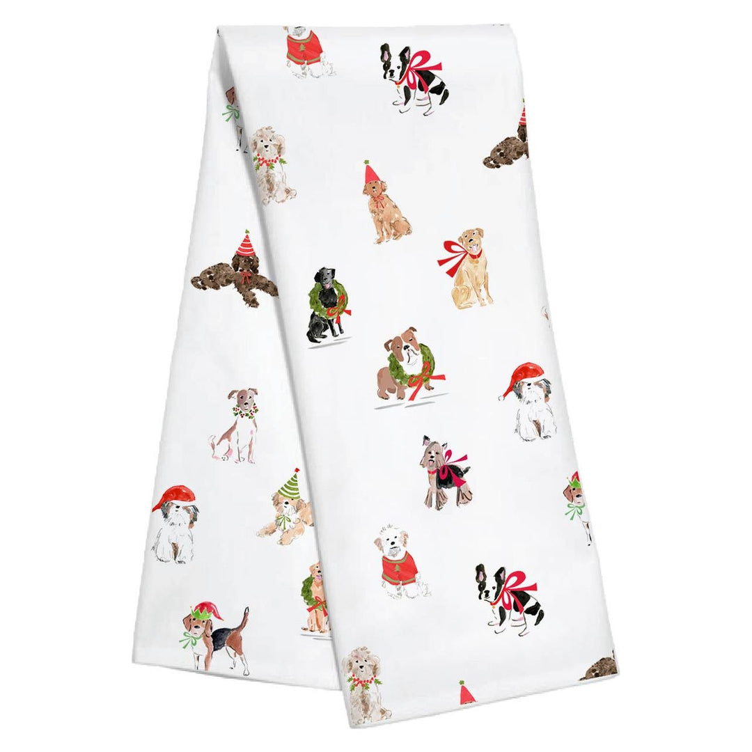 Xmas Dogs Christmas Kitchen Towel