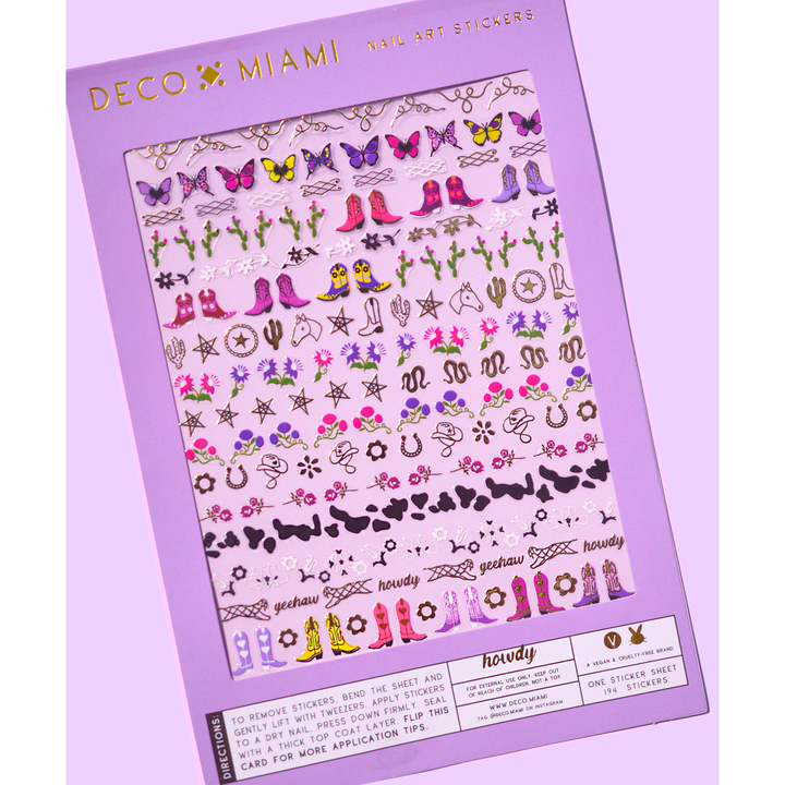 Howdy Nail Art Stickers