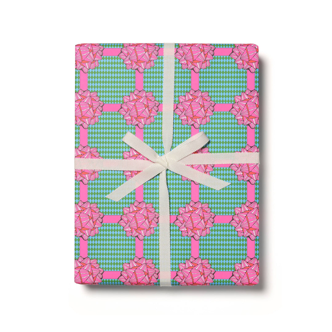 Bows wrapping paper rolls