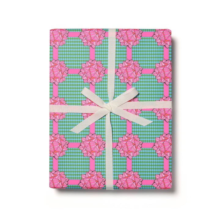 Bows wrapping paper rolls