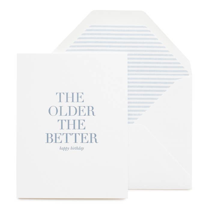 Older the Better Blue Card