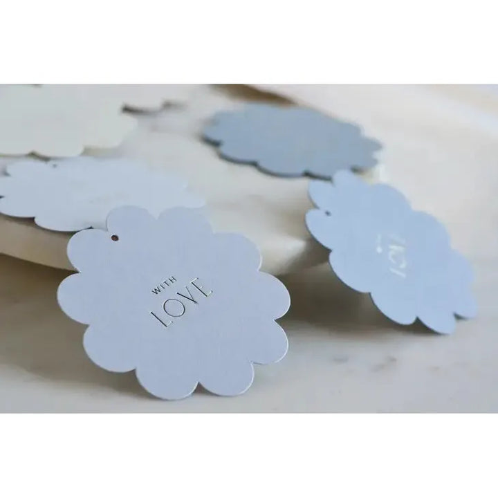 Blue Scalloped Gift Tags