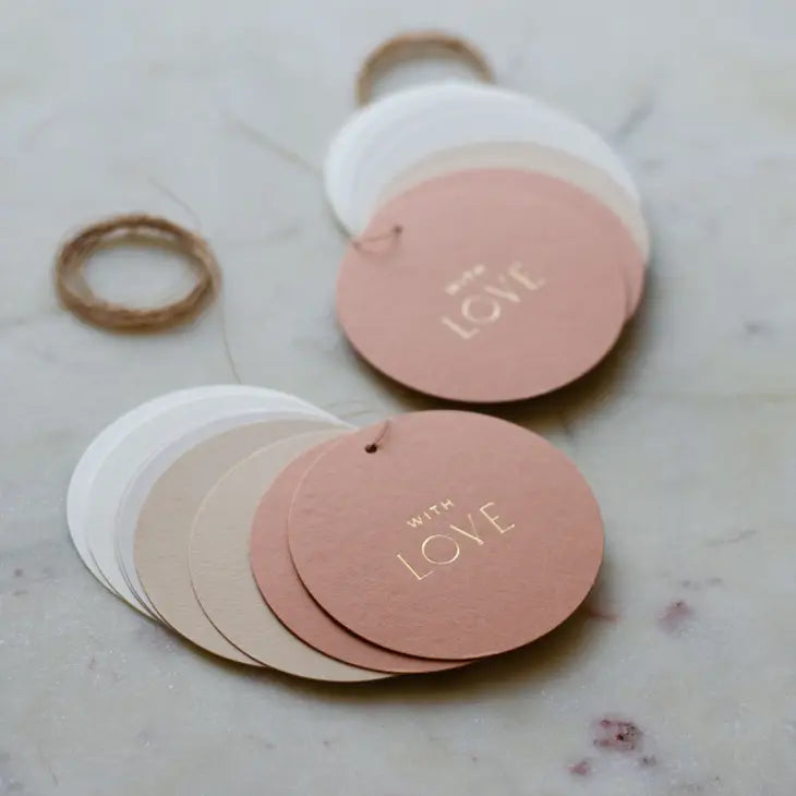 Pink Circle Gift Tag