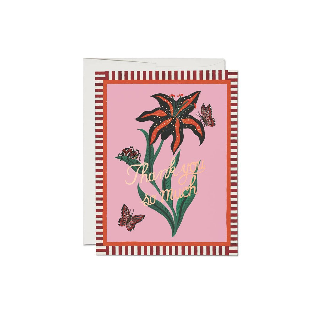 Tiger Lily Thanks Card
