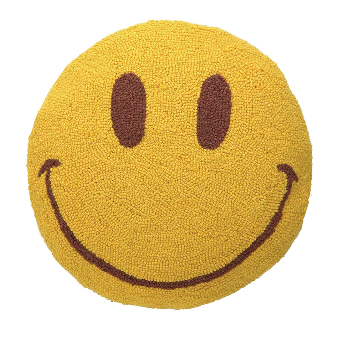 smiley face throw pillow