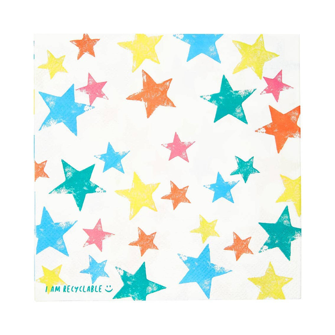 Birthday Brights Star Napkin, Eco-Friendly - 20 Pack