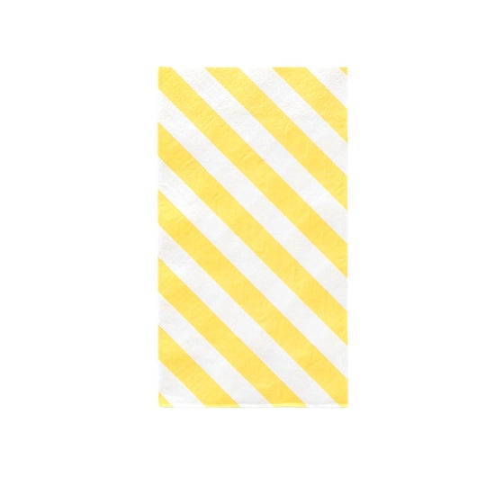 Yellow Stripe Dinner Napkins