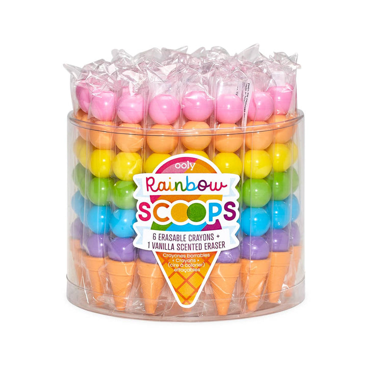Rainbow Scoops Vanilla Scented Stacking Erasable