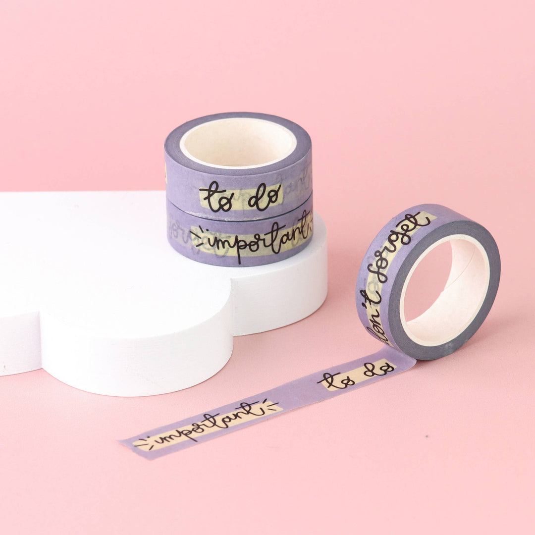 Lilac Washi Tape Planner