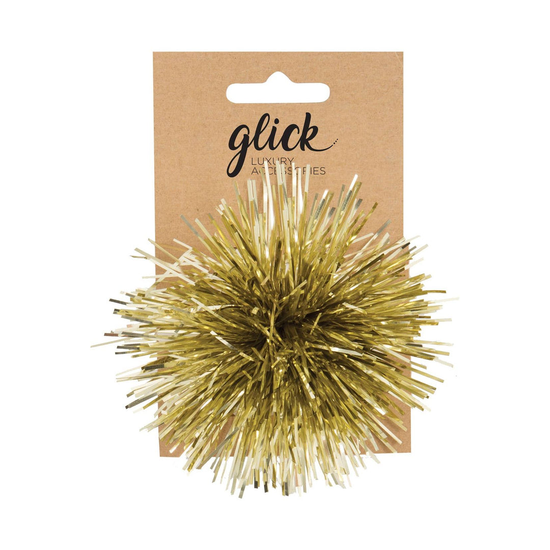 Tinsel Pom Pom Gold