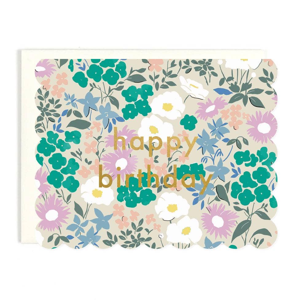 Happy Birthday Floral Card
