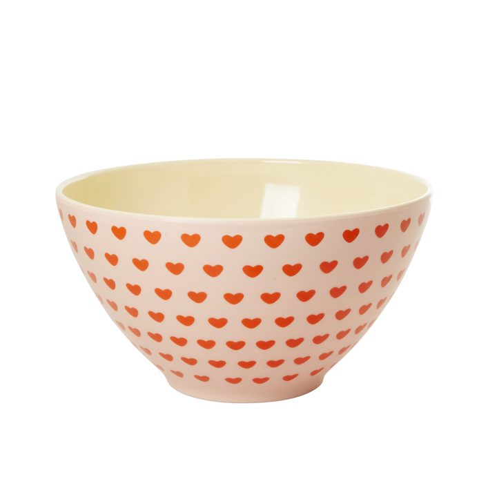 Hearts Forever Melamine Salad Bowl