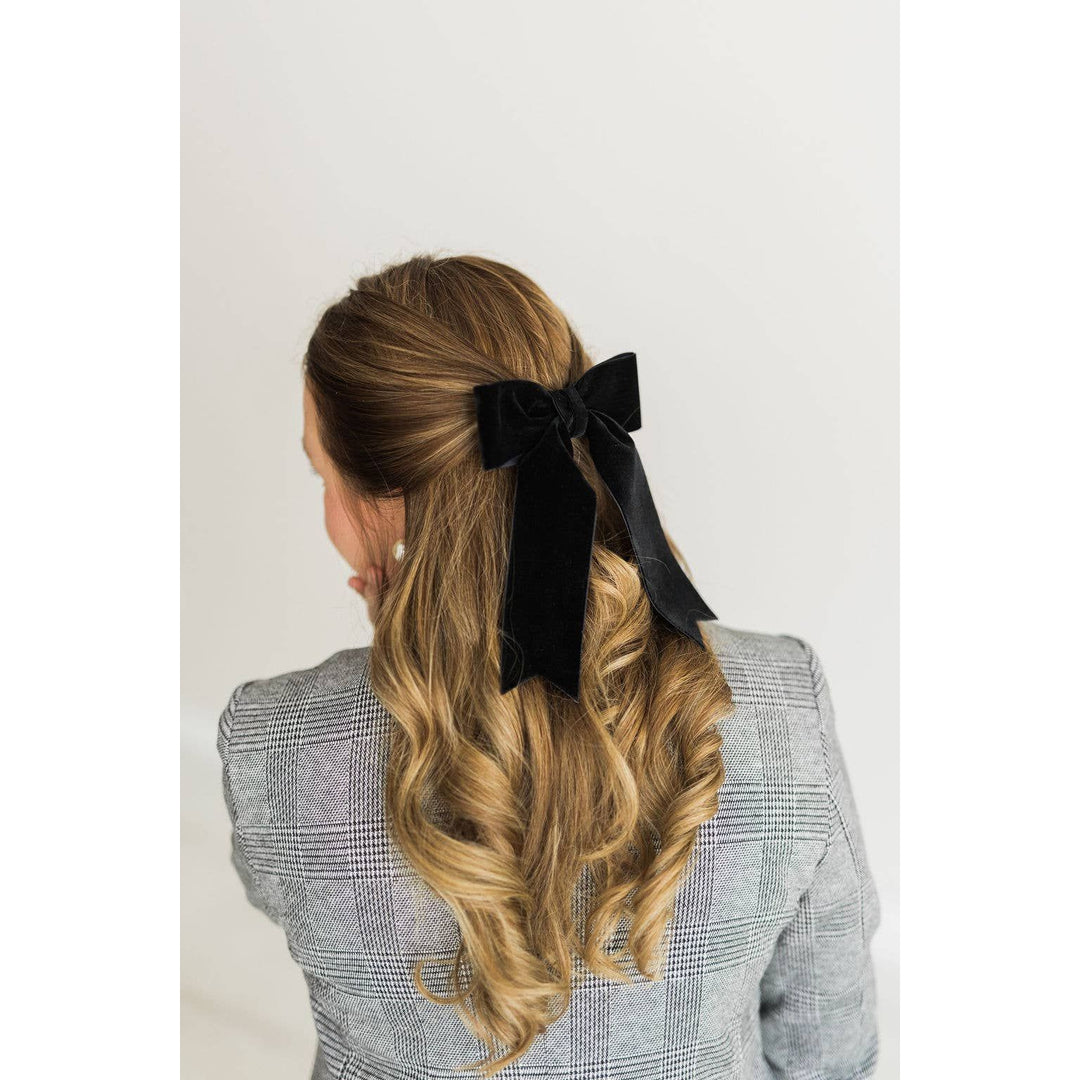 Black Bow Barrette