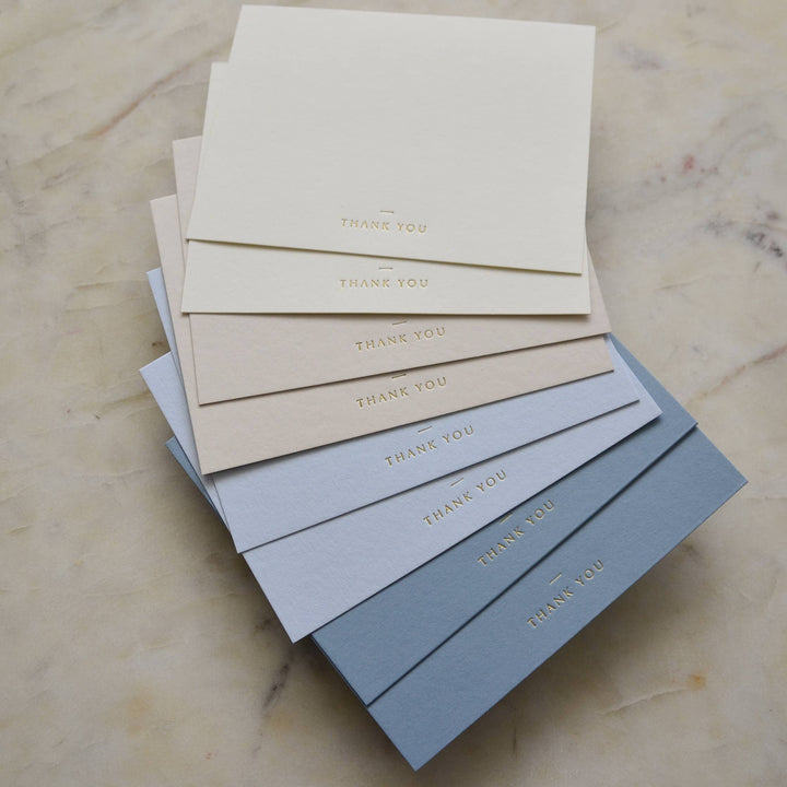 Blue Ombre Thank You Cards