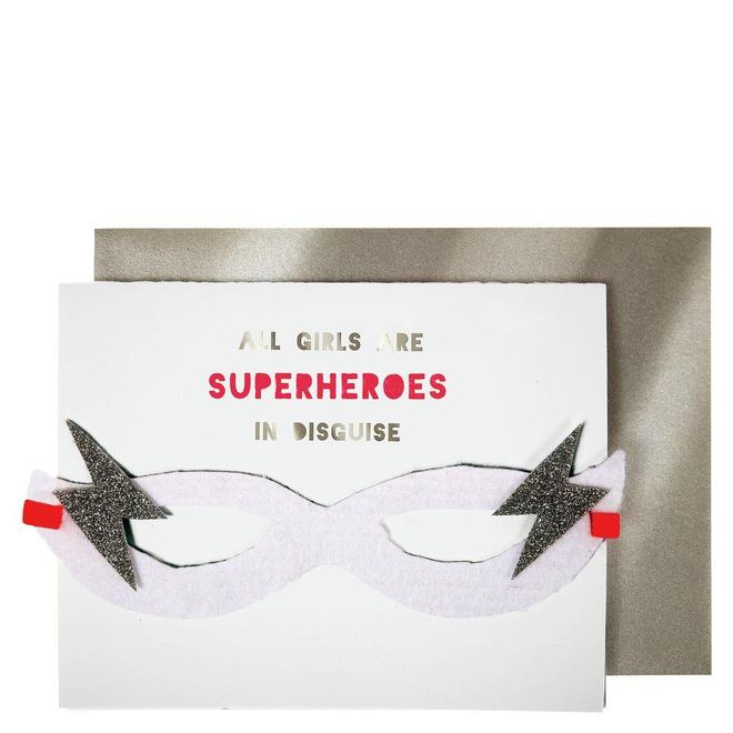 All Girls Are Superheros Card